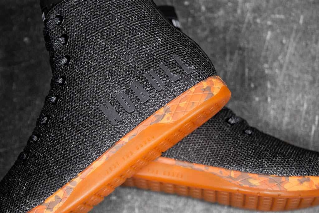 Nobull High-Top Trainer SuperFabric Black Heather Orange | 9310-KRITS