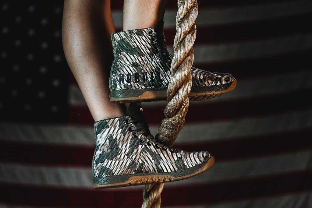 Nobull High-Top Trainer SuperFabric Woodland Camo | 2485-HLREJ