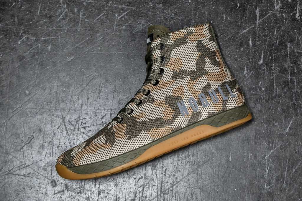 Nobull High-Top Trainer SuperFabric Woodland Camo | 2485-HLREJ