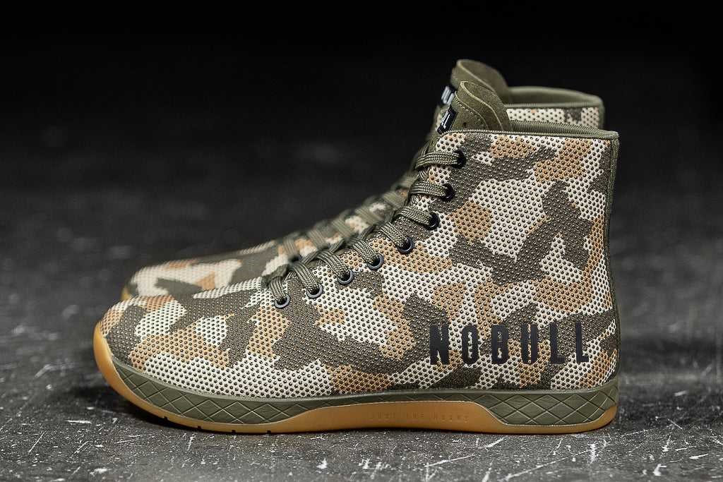 Nobull High-Top Trainer SuperFabric Woodland Camo | 2485-HLREJ