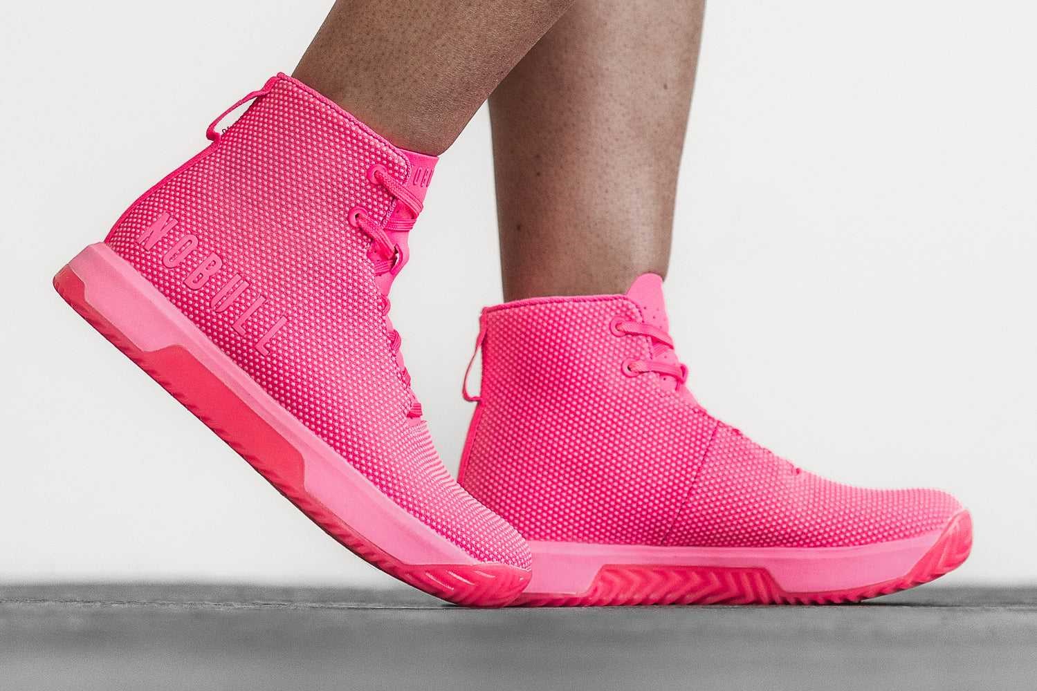 Nobull High-Top Trainer+ Trainer+ Neon Pink | 2610-SHGAO