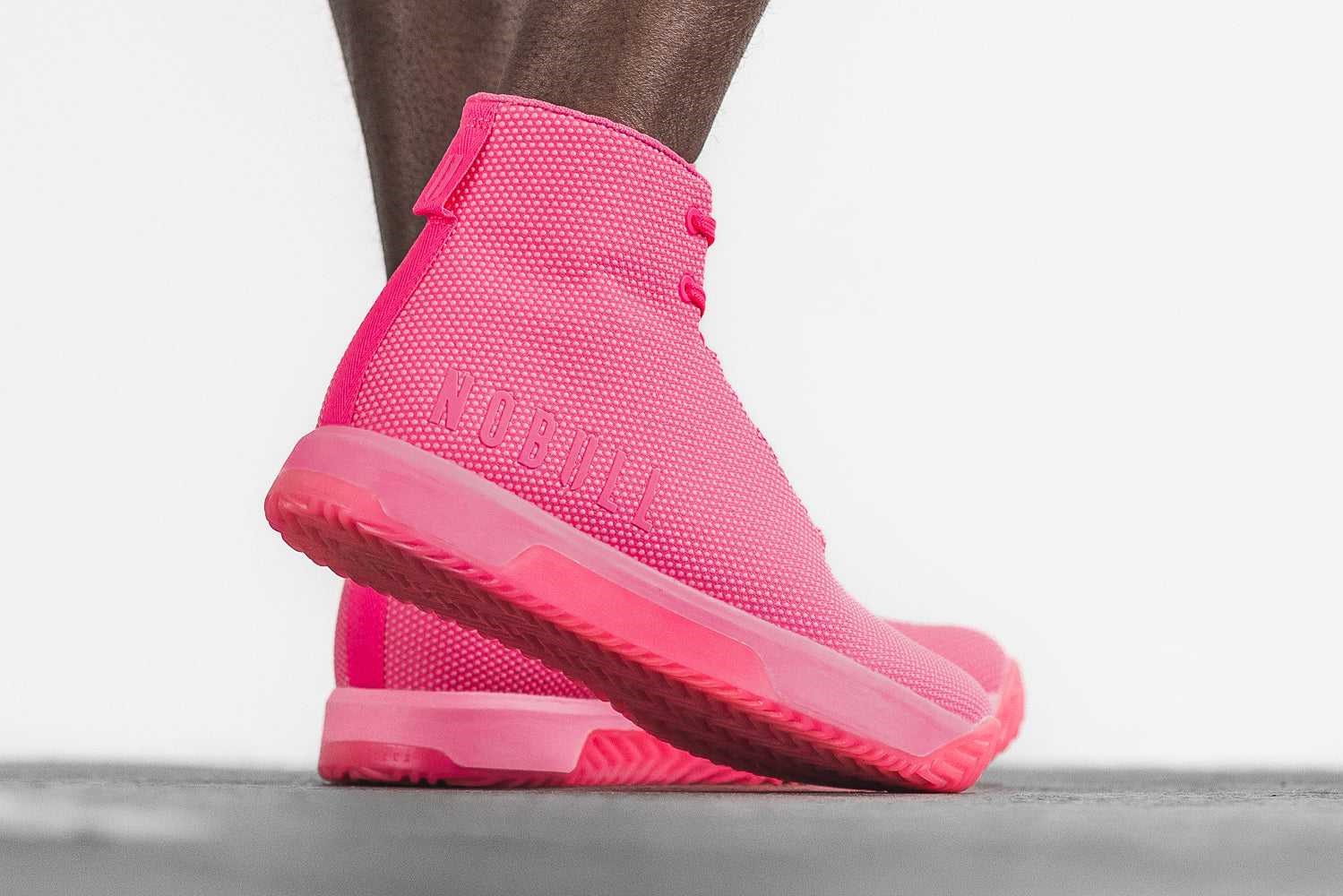 Nobull High-Top Trainer+ Trainer+ Neon Pink | 8709-YFGXV