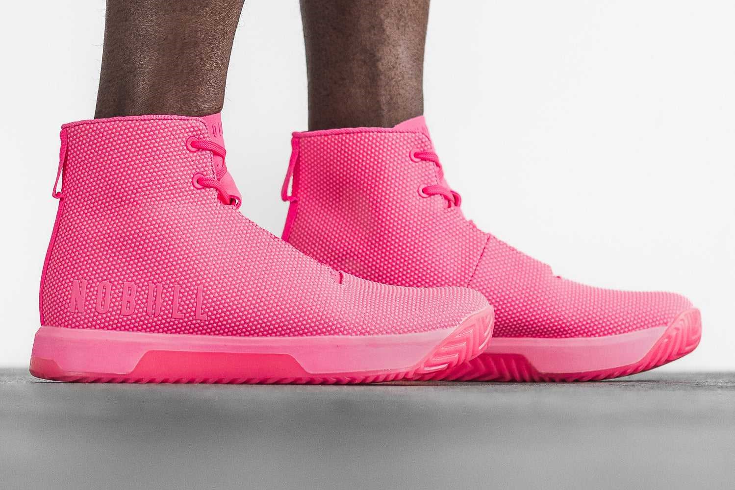 Nobull High-Top Trainer+ Trainer+ Neon Pink | 8709-YFGXV