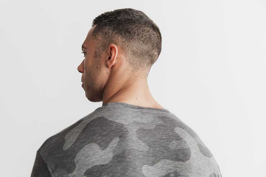 Nobull Horns Tee (Camo) Tanks & Tees Grey Camo | 4639-LXSNC