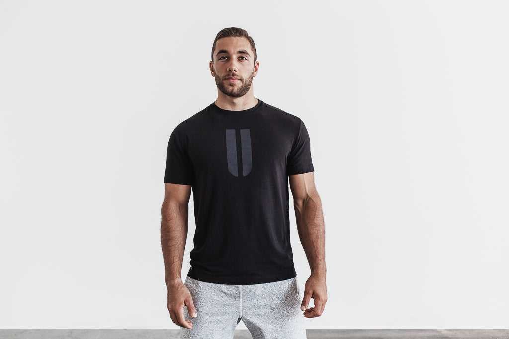 Nobull Horns Tee Tanks & Tees Black | 6381-PCJVX