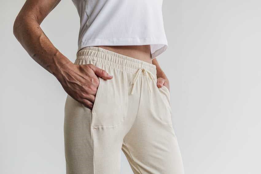 Nobull Jogger Bottoms Ivory | 3014-FXBKU