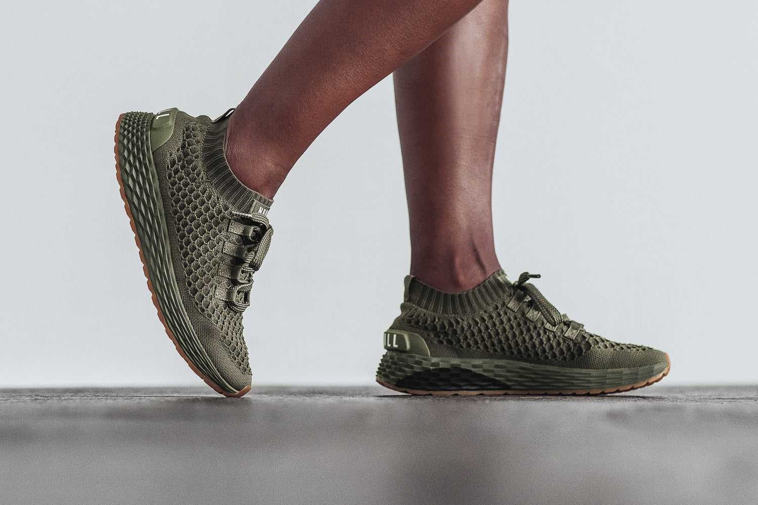 Nobull Knit Runner Knit Army | 3491-TUCMJ