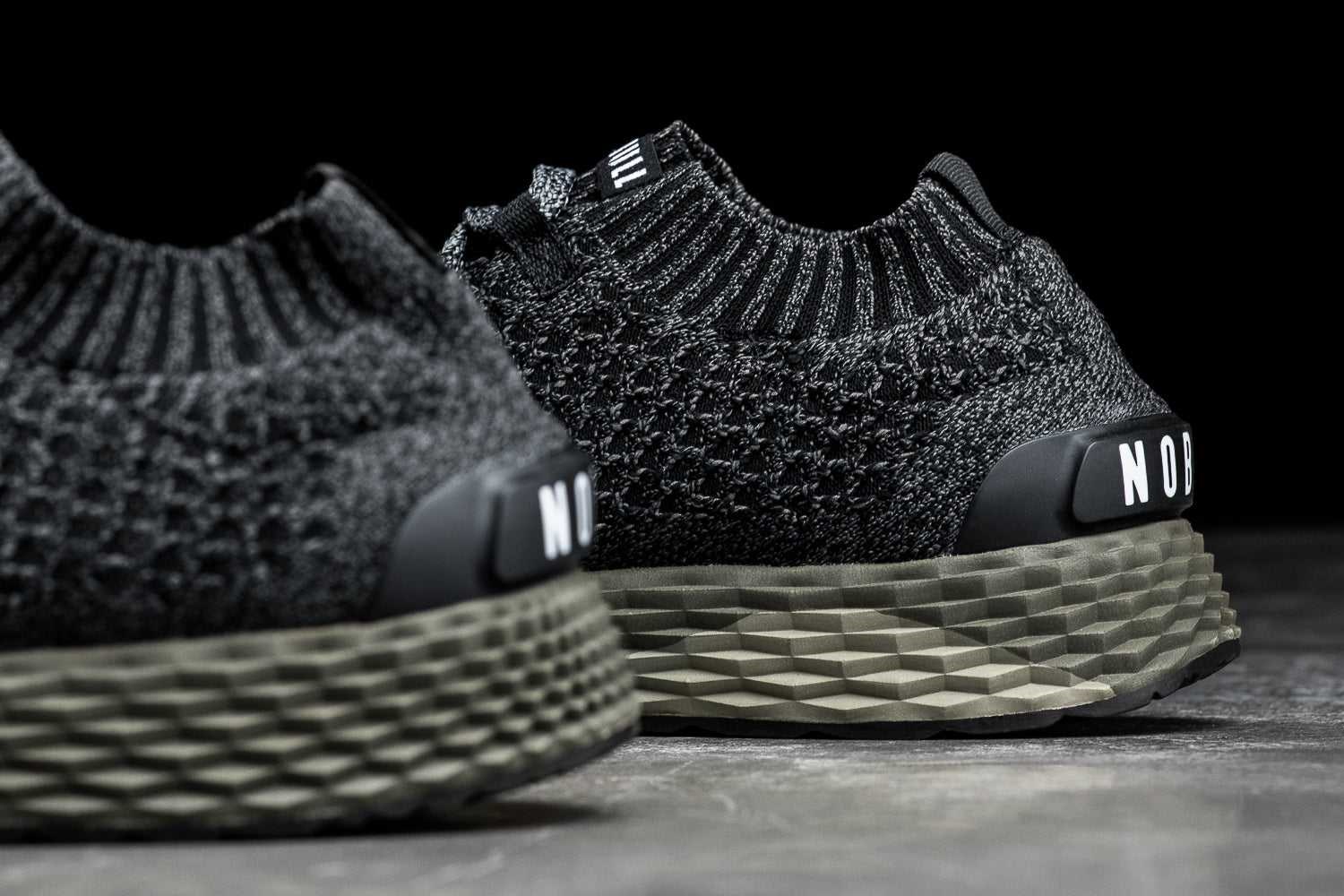 Nobull Knit Runner Knit Black Ivy | 8402-TQOXS