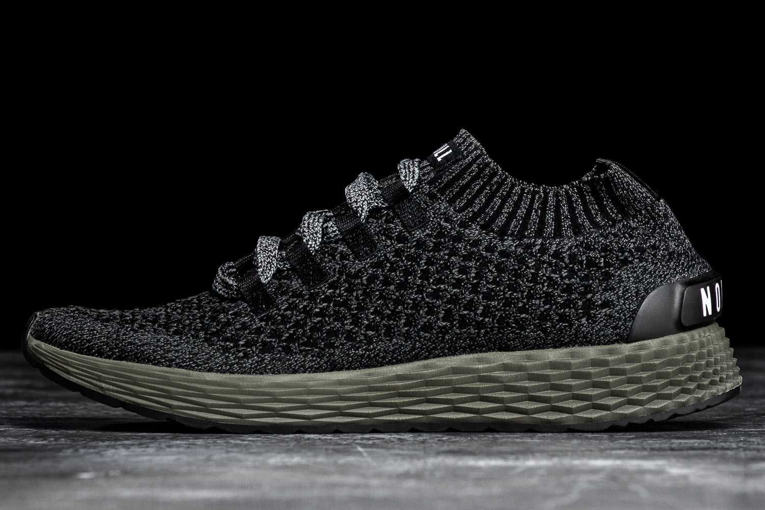 Nobull Knit Runner Knit Black Ivy | 8402-TQOXS