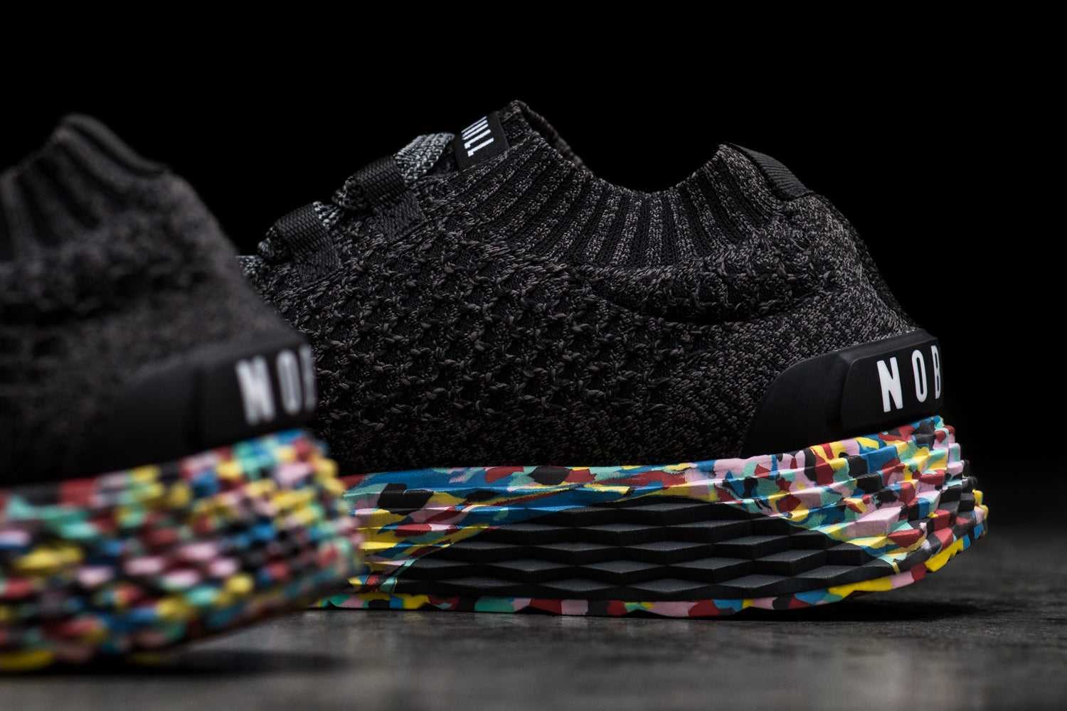 Nobull Knit Runner Knit Black Wild | 1729-CTZSD