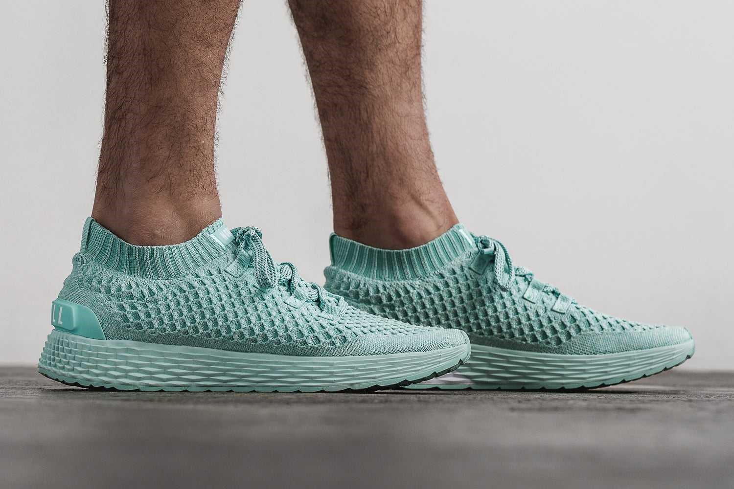 Nobull Knit Runner Knit Bright Aqua | 3518-FHYXC