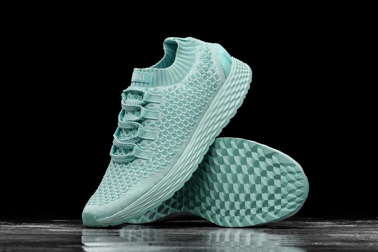 Nobull Knit Runner Knit Bright Aqua | 3518-FHYXC