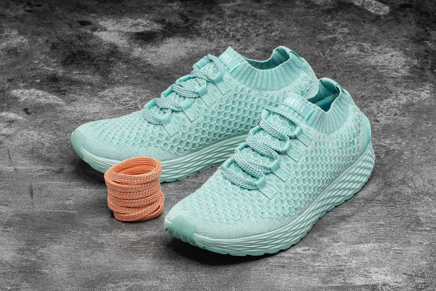 Nobull Knit Runner Knit Bright Aqua | 3518-FHYXC