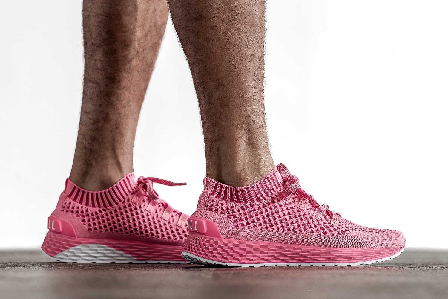 Nobull Knit Runner Knit Bright Pink | 2975-ULRJZ