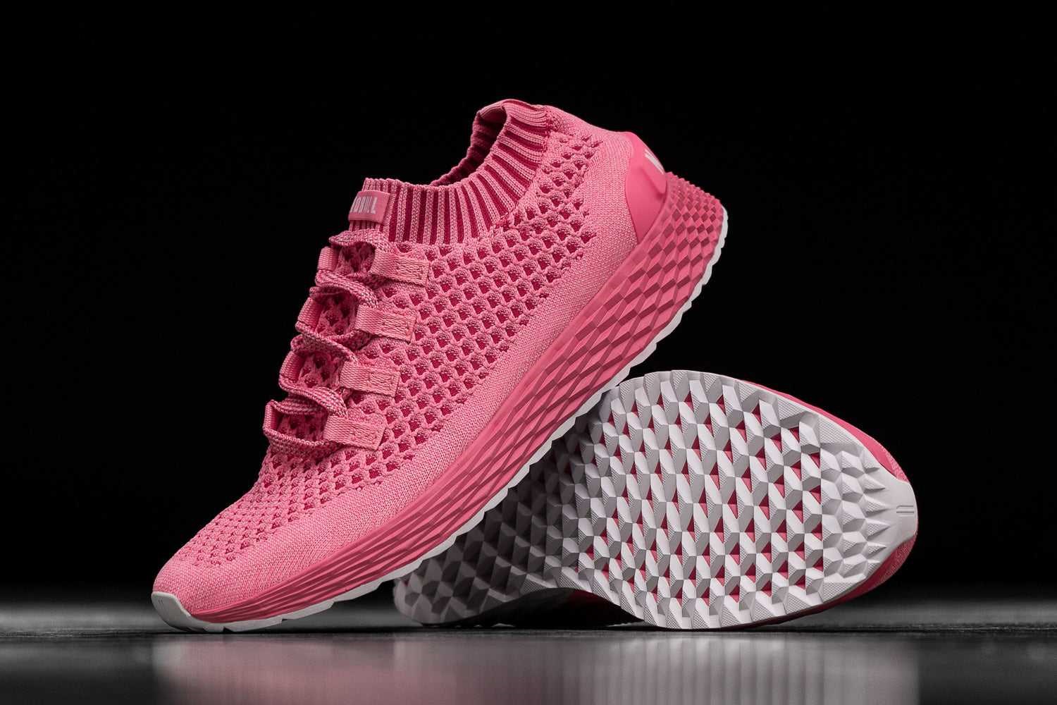 Nobull Knit Runner Knit Bright Pink | 2975-ULRJZ