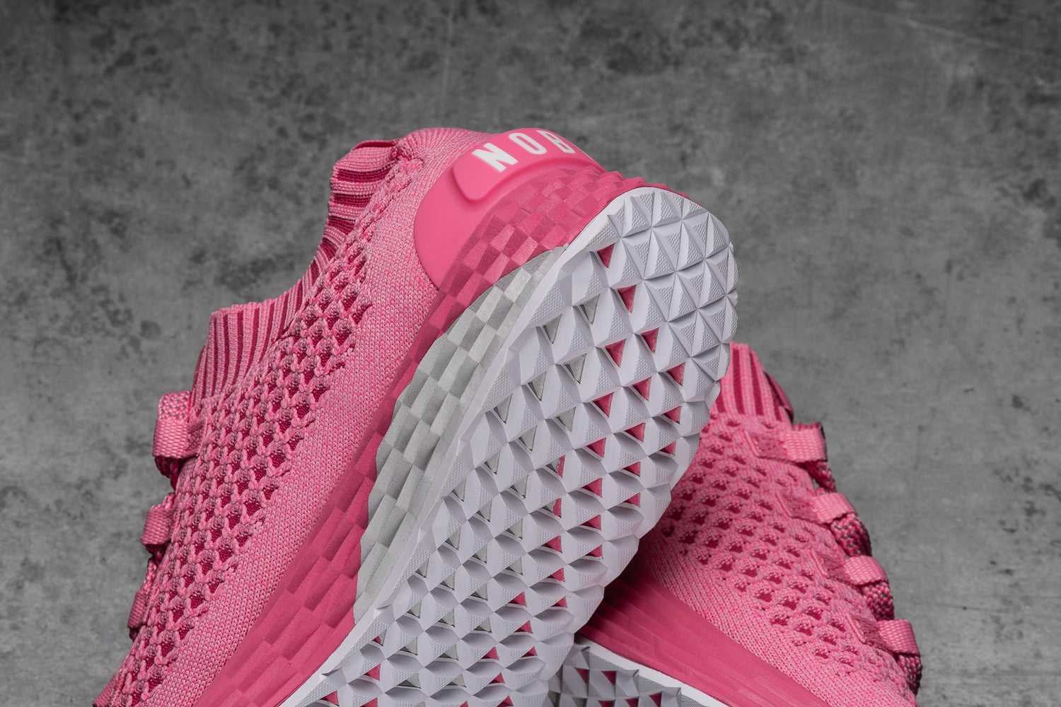 Nobull Knit Runner Knit Bright Pink | 2975-ULRJZ