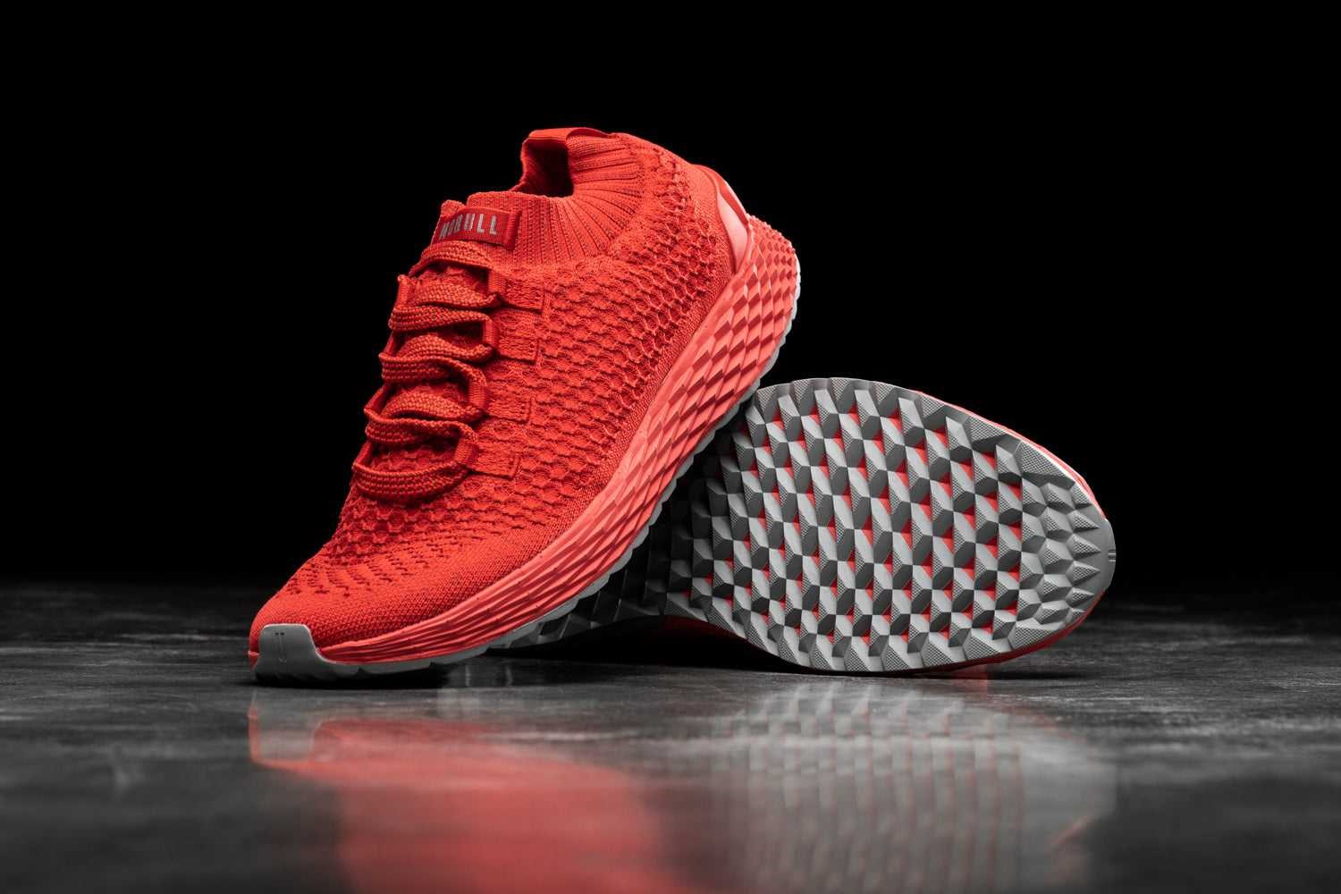 Nobull Knit Runner Knit Bright Red Reflective | 5314-CFWDQ