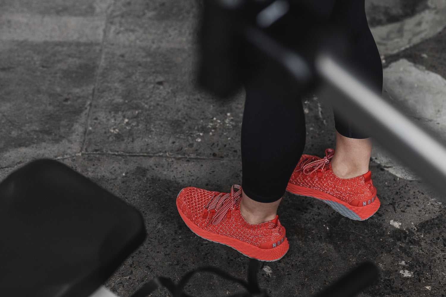 Nobull Knit Runner Knit Bright Red Reflective | 9687-LQPDA