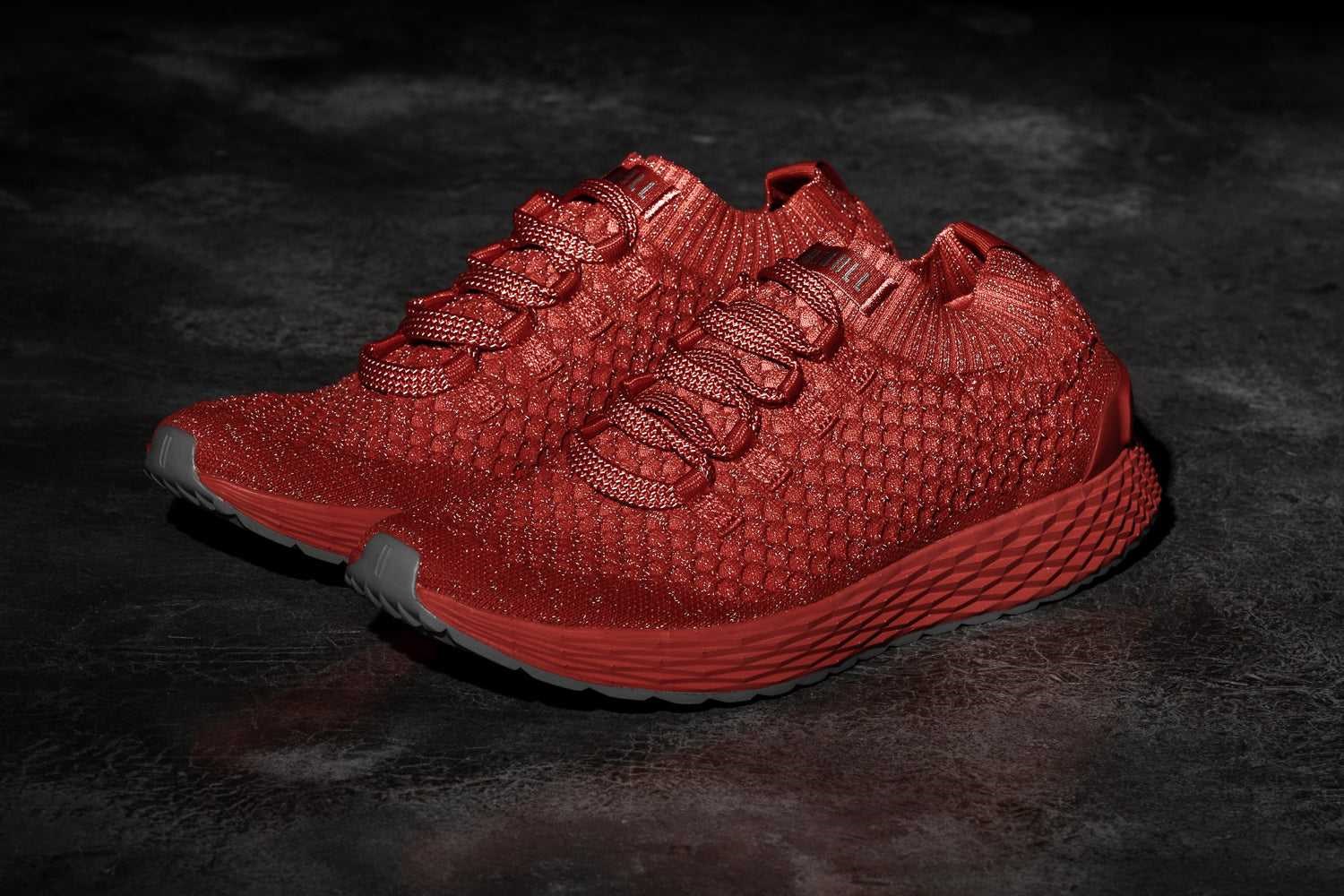 Nobull Knit Runner Knit Bright Red Reflective | 9687-LQPDA