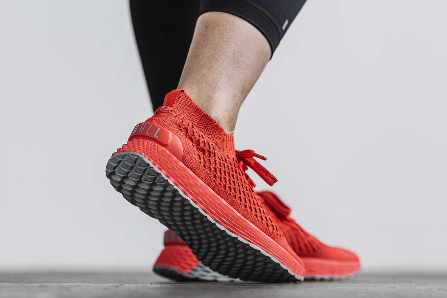 Nobull Knit Runner Knit Bright Red Reflective | 9687-LQPDA