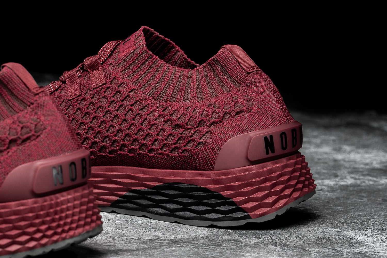 Nobull Knit Runner Knit Crimson Red | 6213-QXVKZ