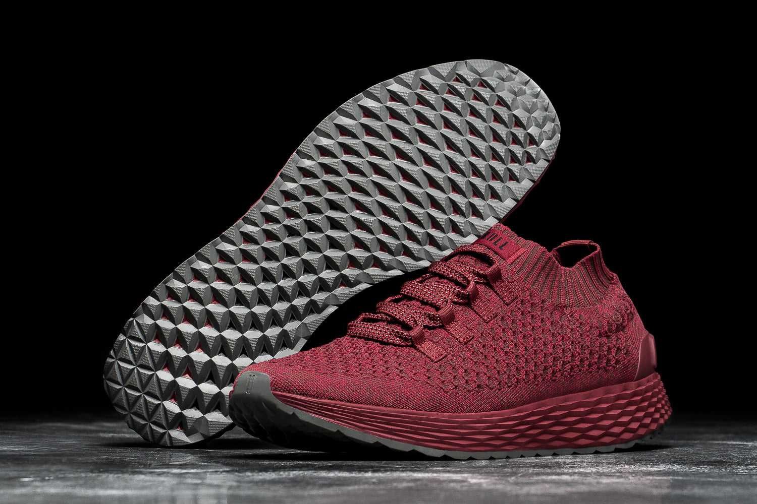 Nobull Knit Runner Knit Crimson Red | 6213-QXVKZ