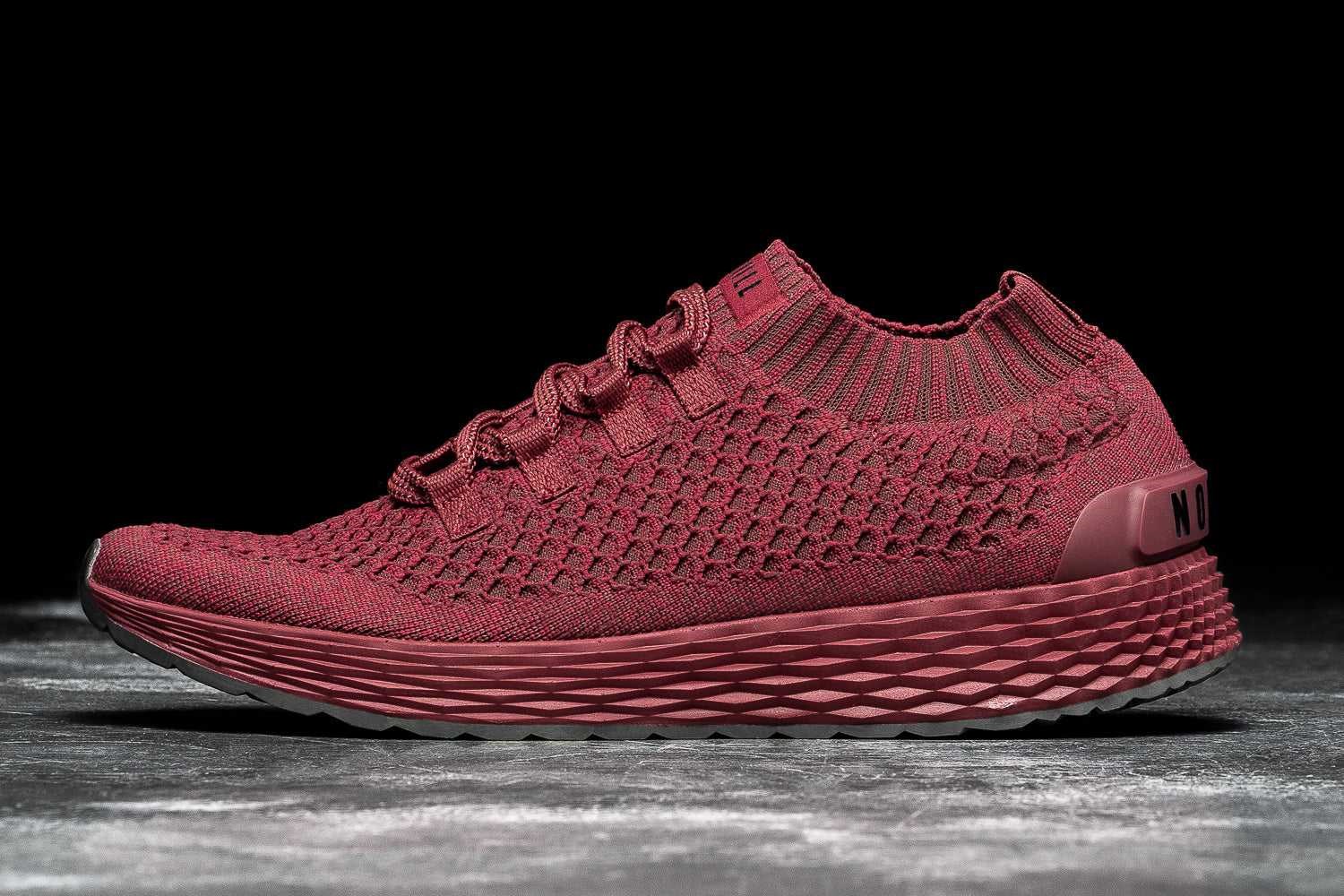 Nobull Knit Runner Knit Crimson Red | 6213-QXVKZ