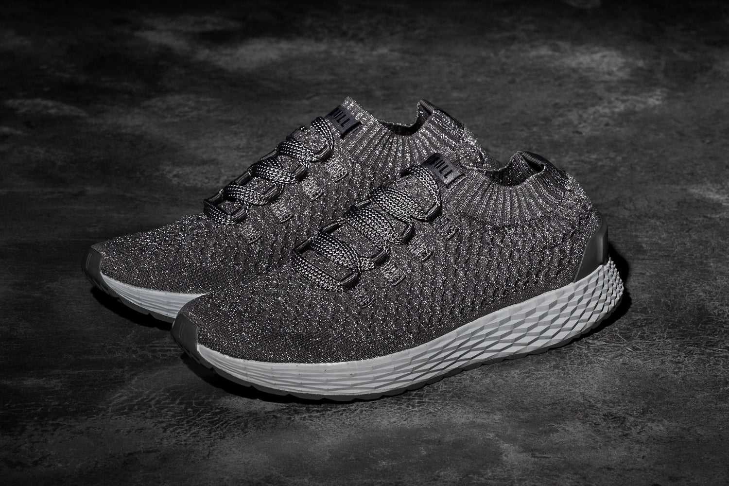 Nobull Knit Runner Knit Dark Grey Arctic Reflective | 1835-XWMJC