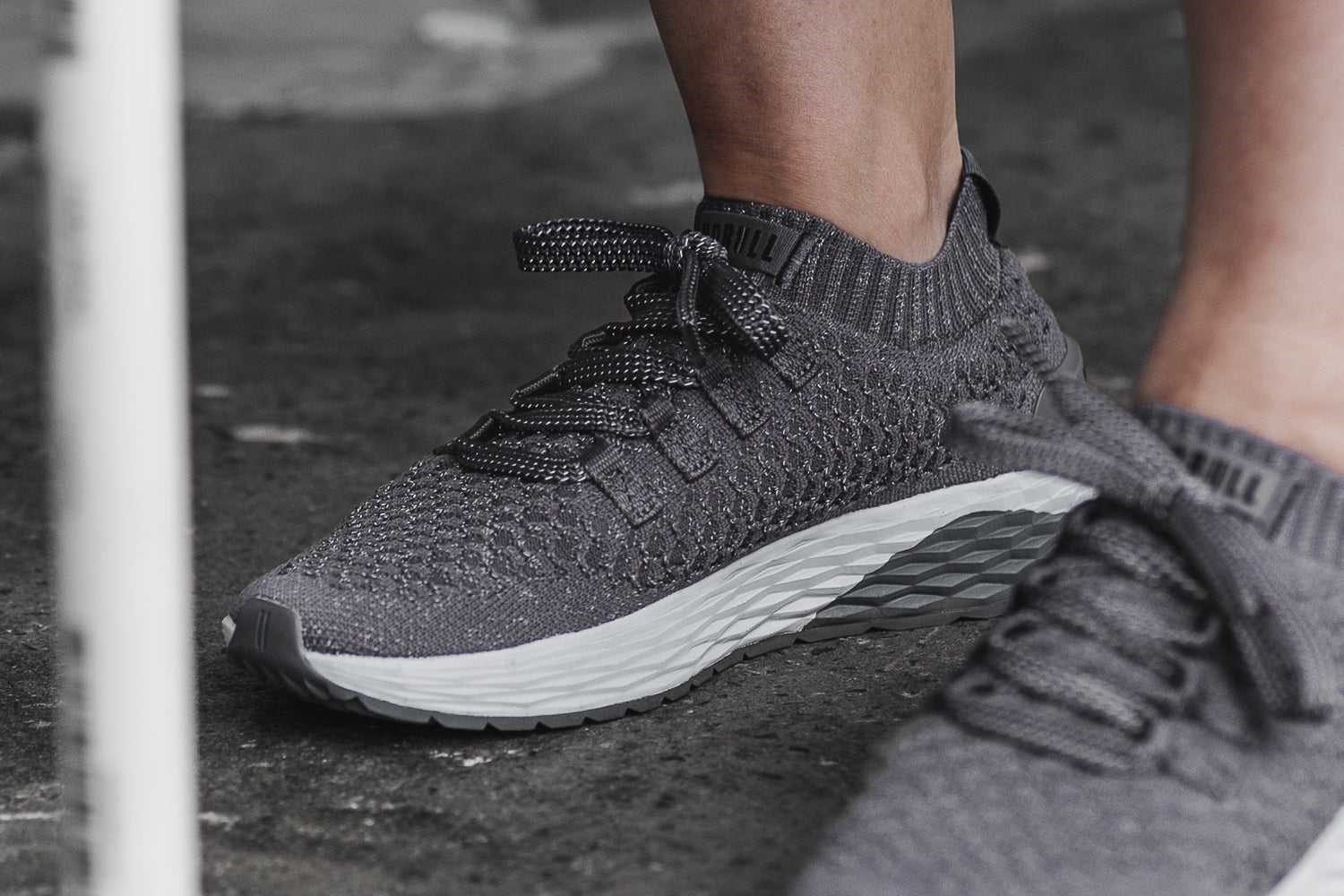 Nobull Knit Runner Knit Dark Grey Arctic Reflective | 1835-XWMJC