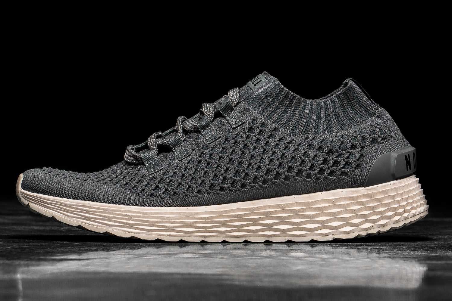 Nobull Knit Runner Knit Dark Grey Ivory | 2095-UCKFS