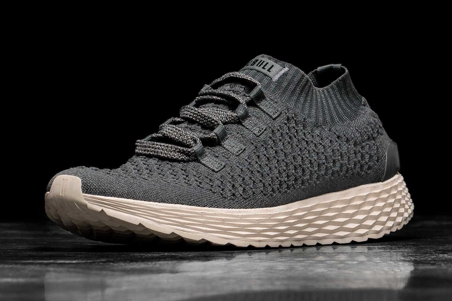 Nobull Knit Runner Knit Dark Grey Ivory | 2095-UCKFS