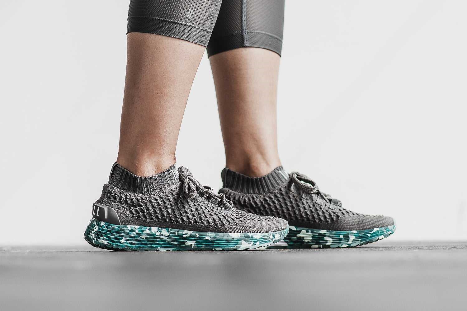 Nobull Knit Runner Knit Dark Grey Wild Tide | 3286-RZEDL