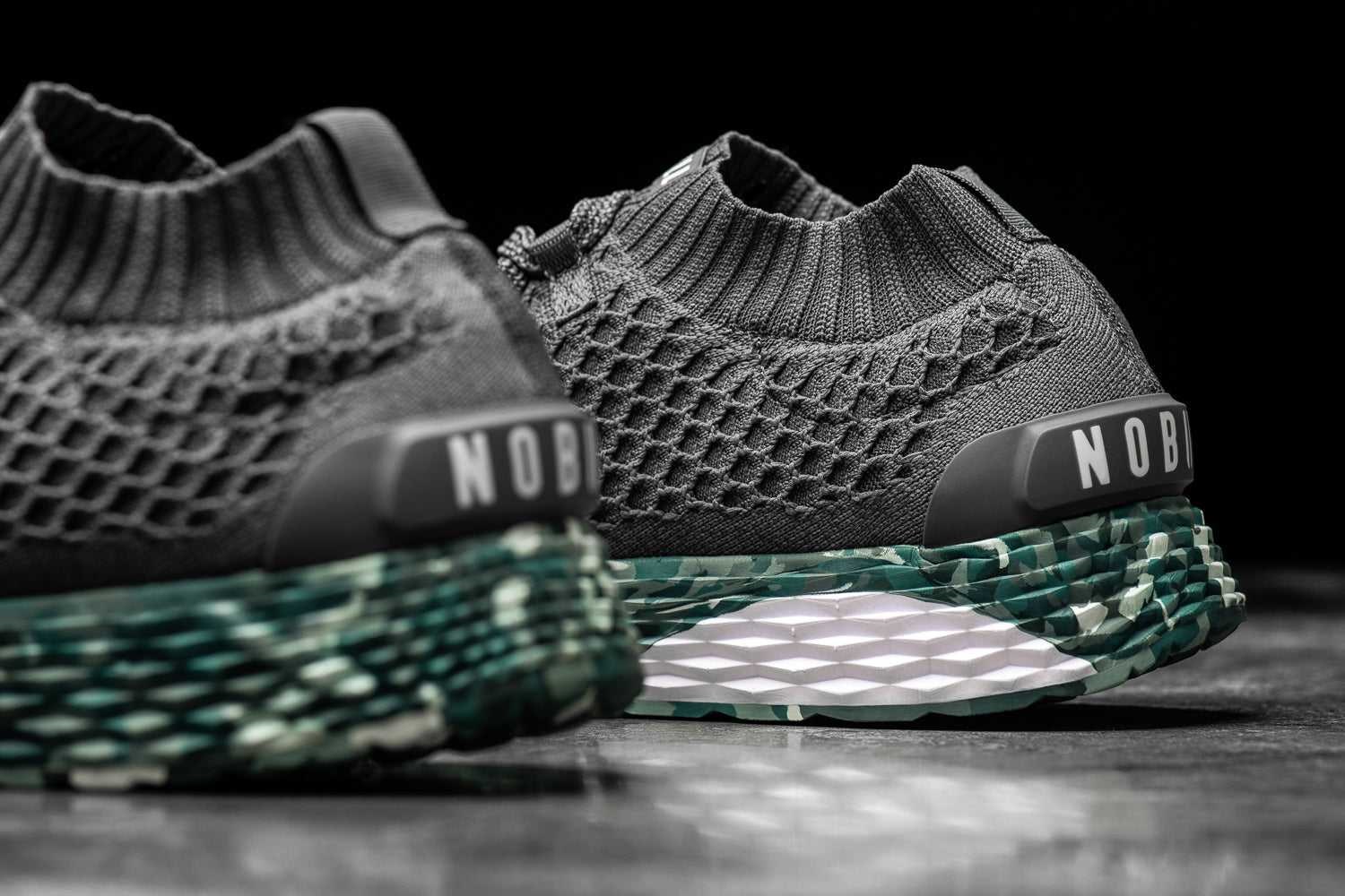 Nobull Knit Runner Knit Dark Grey Wild Tide | 3286-RZEDL