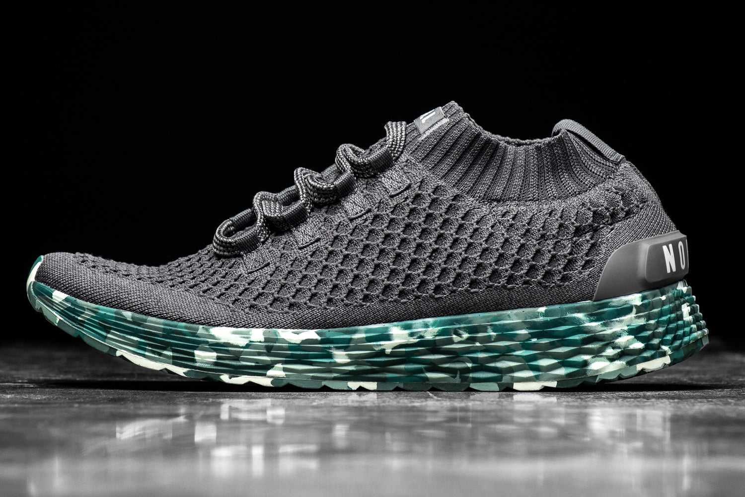 Nobull Knit Runner Knit Dark Grey Wild Tide | 4216-HAVQW