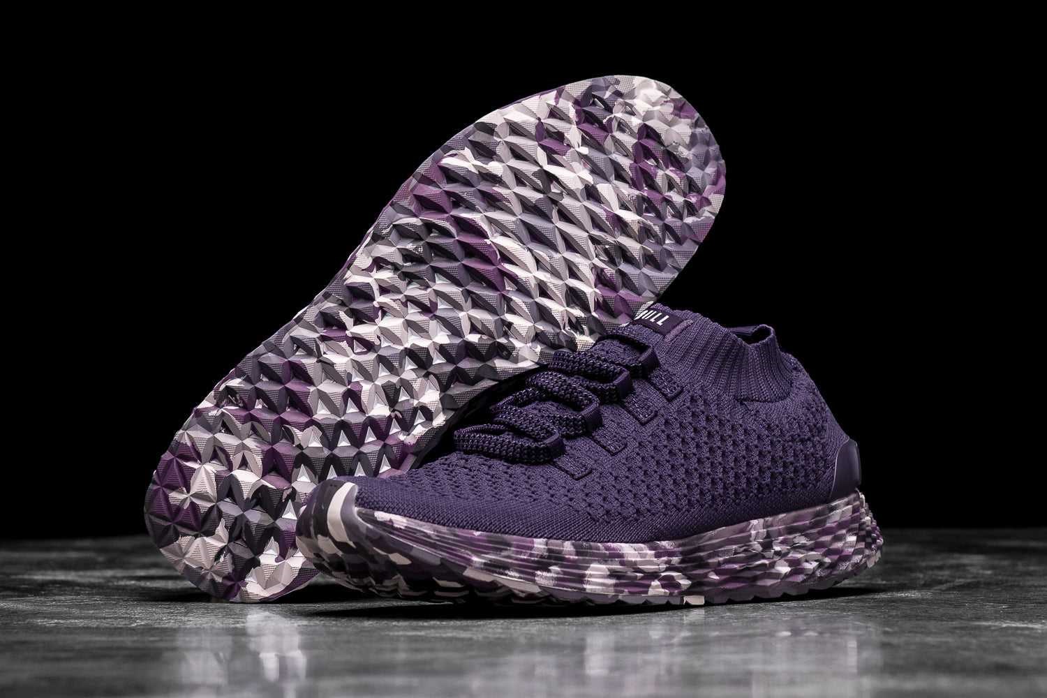 Nobull Knit Runner Knit Dark Purple Wild Wisteria | 2134-NHJPI