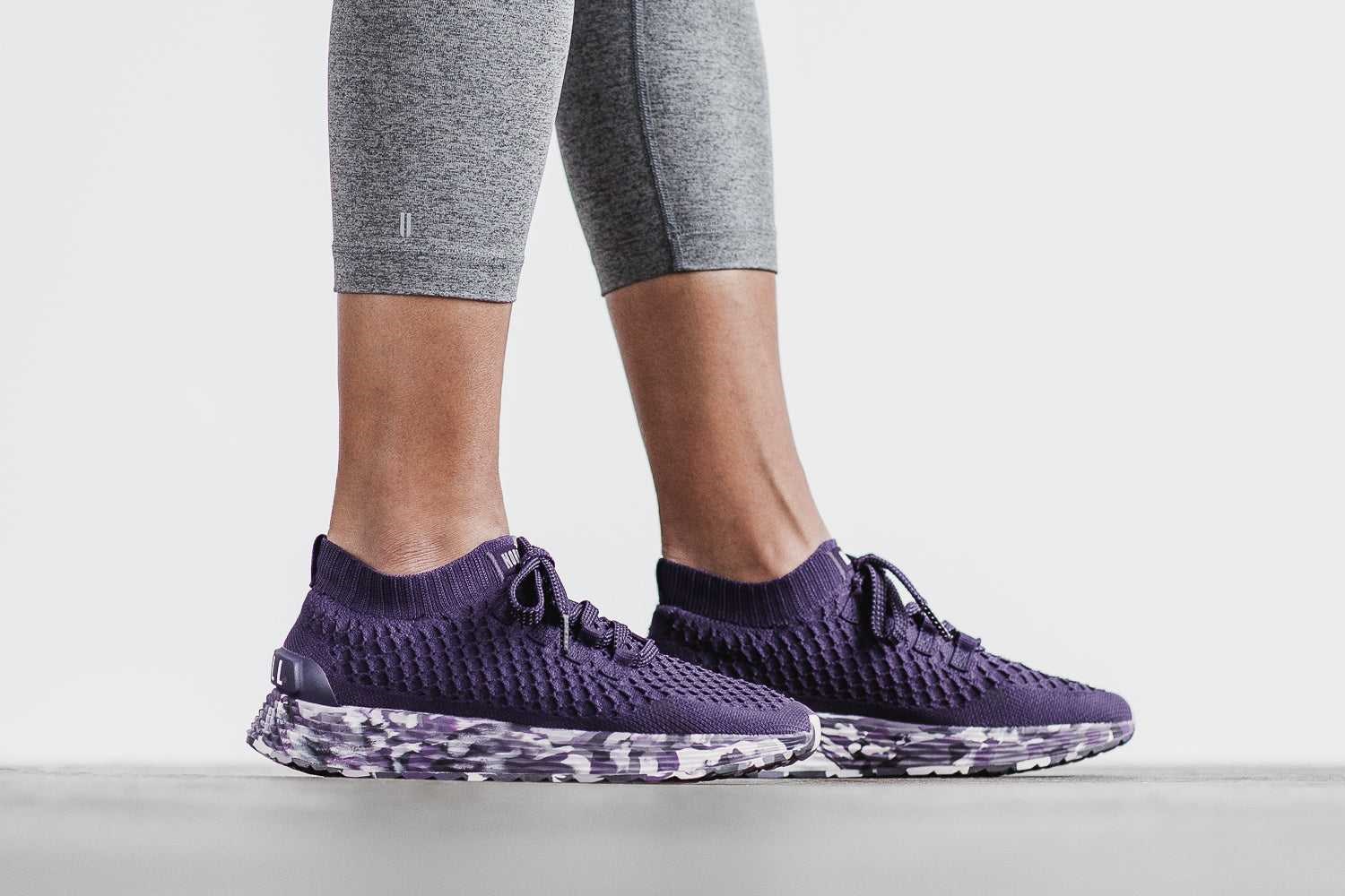 Nobull Knit Runner Knit Dark Purple Wild Wisteria | 2134-NHJPI