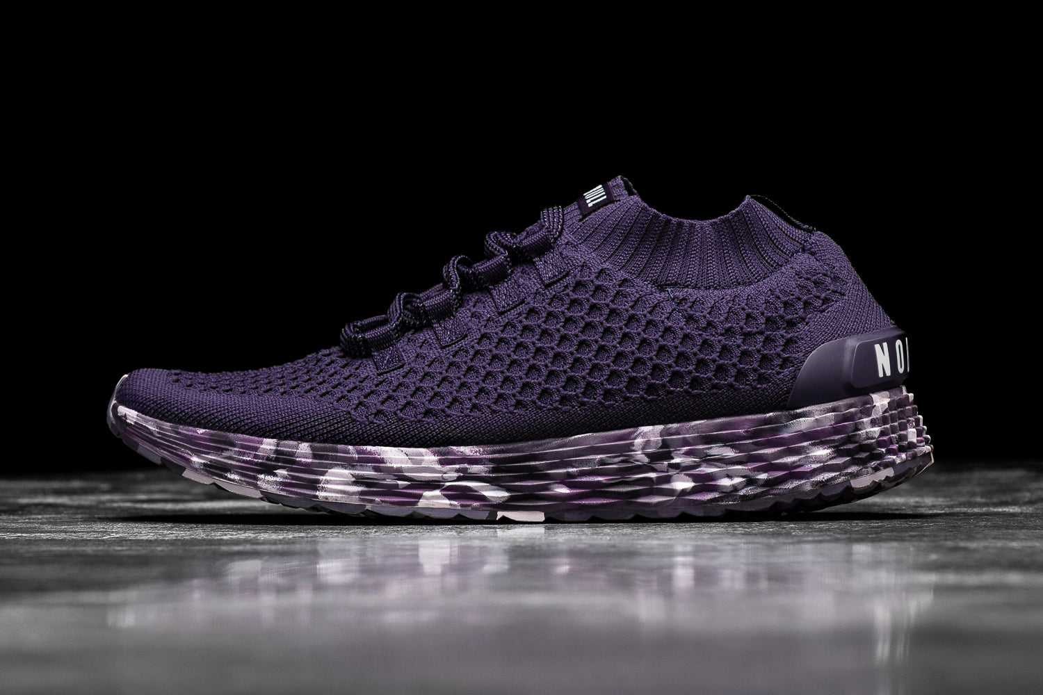 Nobull Knit Runner Knit Dark Purple Wild Wisteria | 2134-NHJPI