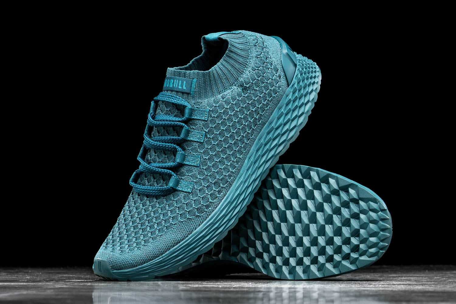 Nobull Knit Runner Knit Deep Teal Iridescent | 9682-TRWMH