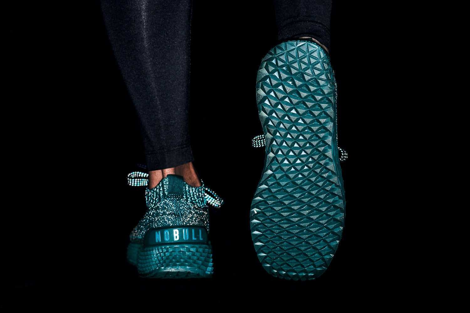 Nobull Knit Runner Knit Deep Teal Iridescent | 9682-TRWMH