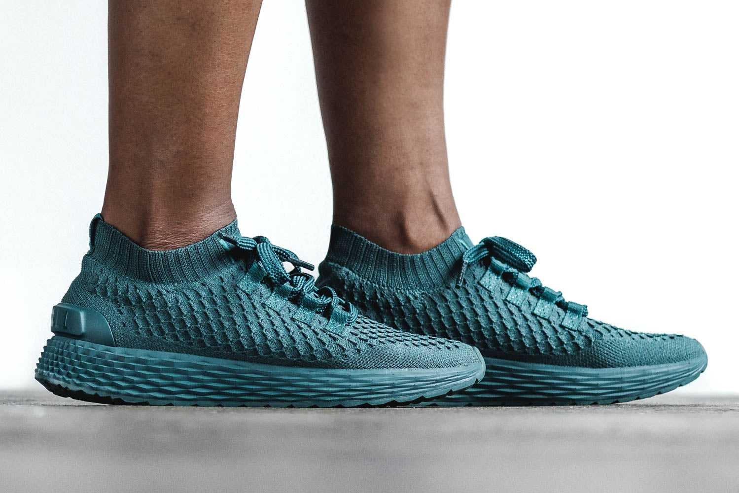 Nobull Knit Runner Knit Deep Teal Iridescent | 9682-TRWMH