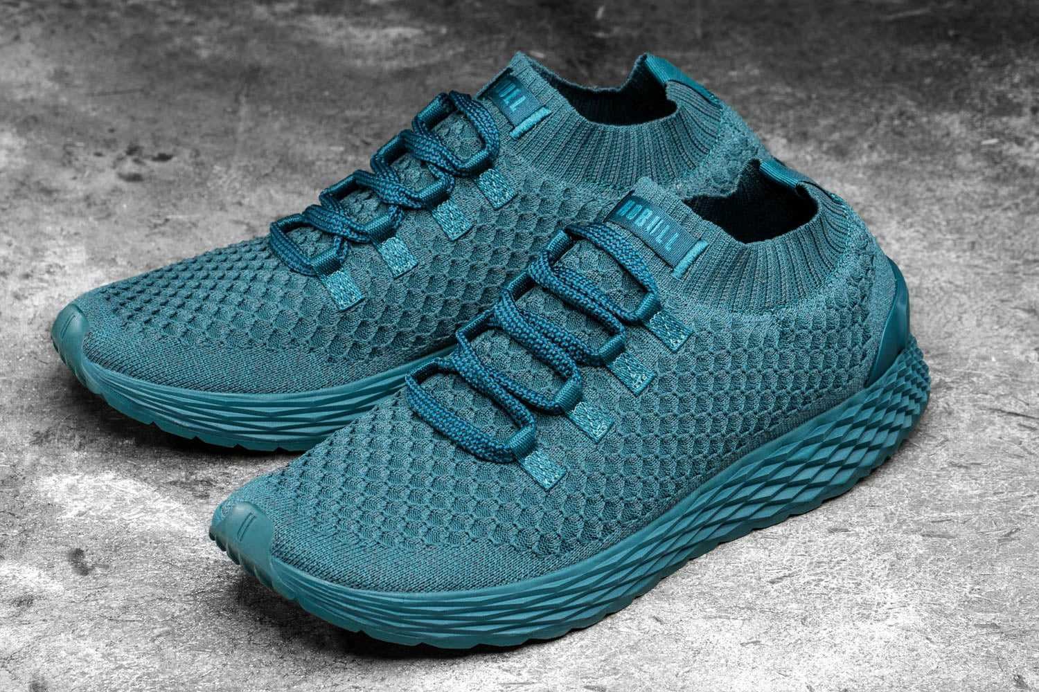 Nobull Knit Runner Knit Deep Teal Iridescent | 9682-TRWMH