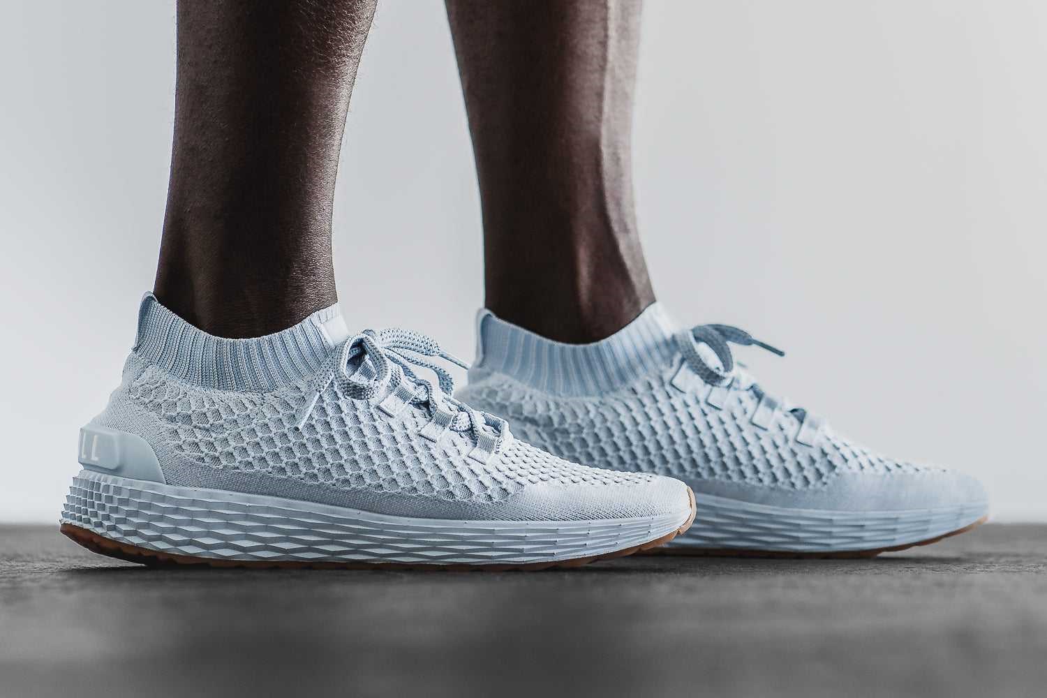 Nobull Knit Runner Knit Ice Blue | 4753-XFOIL