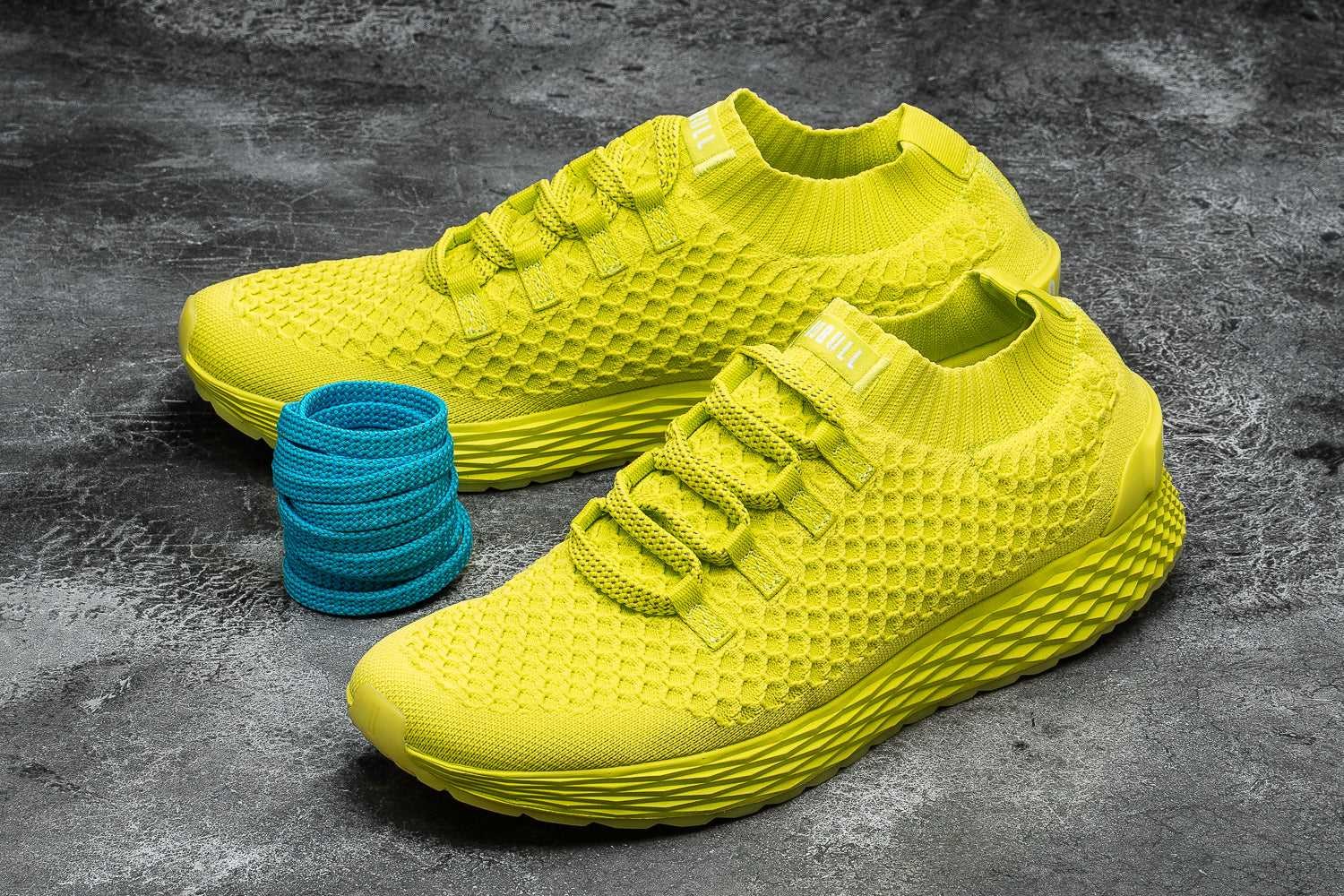 Nobull Knit Runner Knit Neon Lime | 2069-QTPBE