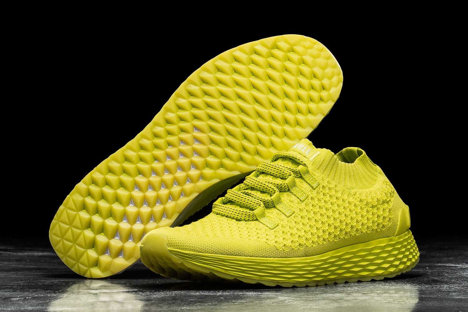 Nobull Knit Runner Knit Neon Lime | 2069-QTPBE