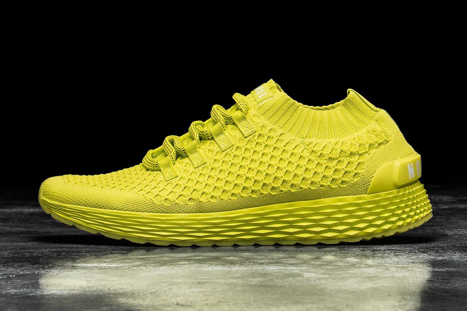 Nobull Knit Runner Knit Neon Lime | 2069-QTPBE