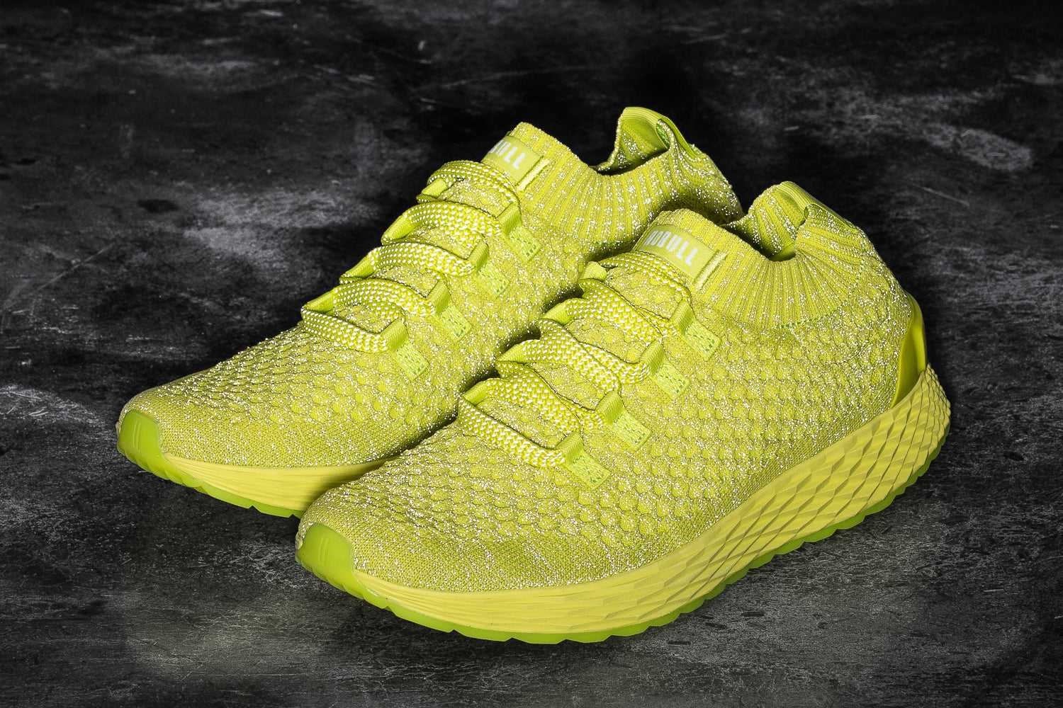 Nobull Knit Runner Knit Neon Lime Reflective | 0425-UVSXR