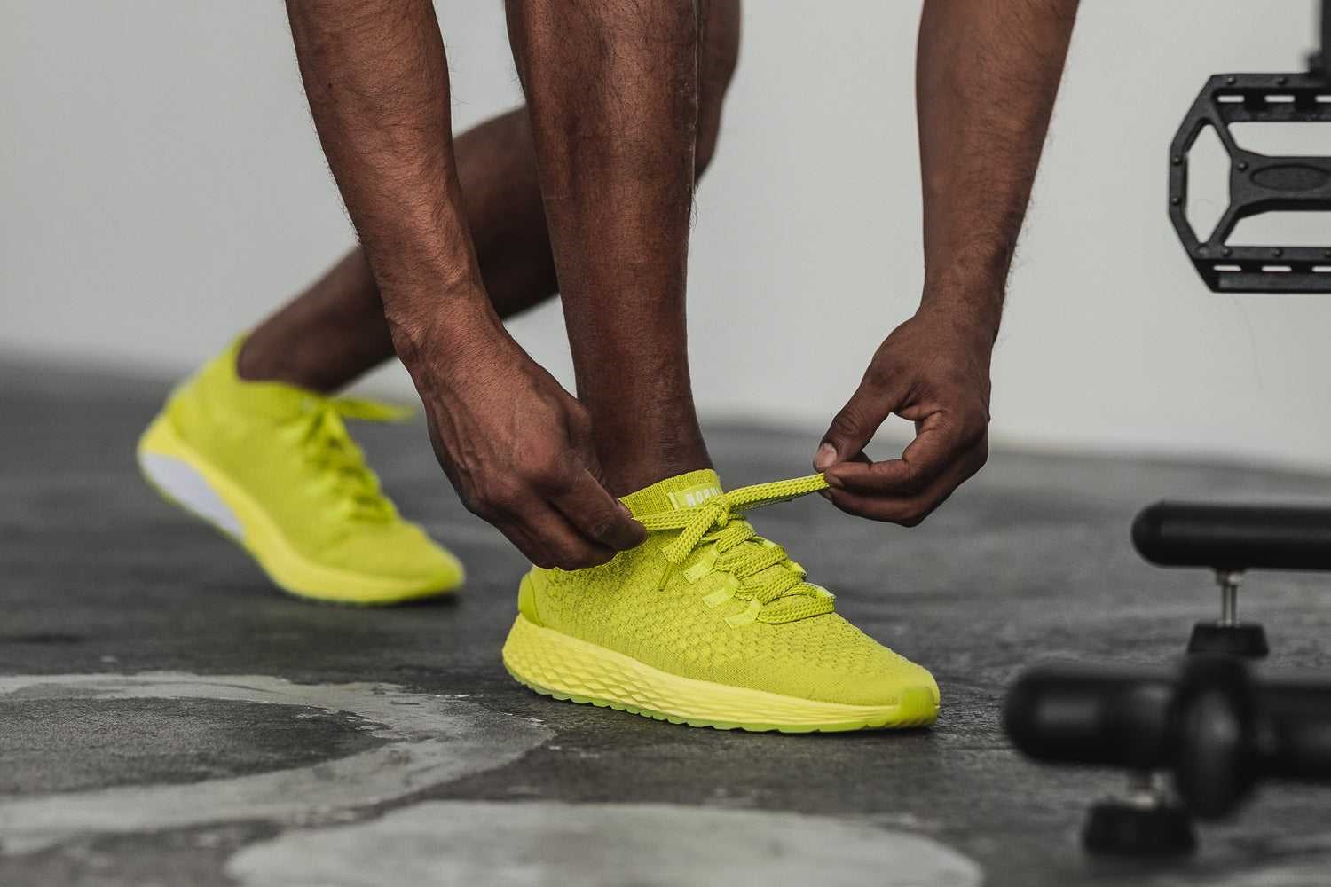 Nobull Knit Runner Knit Neon Lime Reflective | 0425-UVSXR