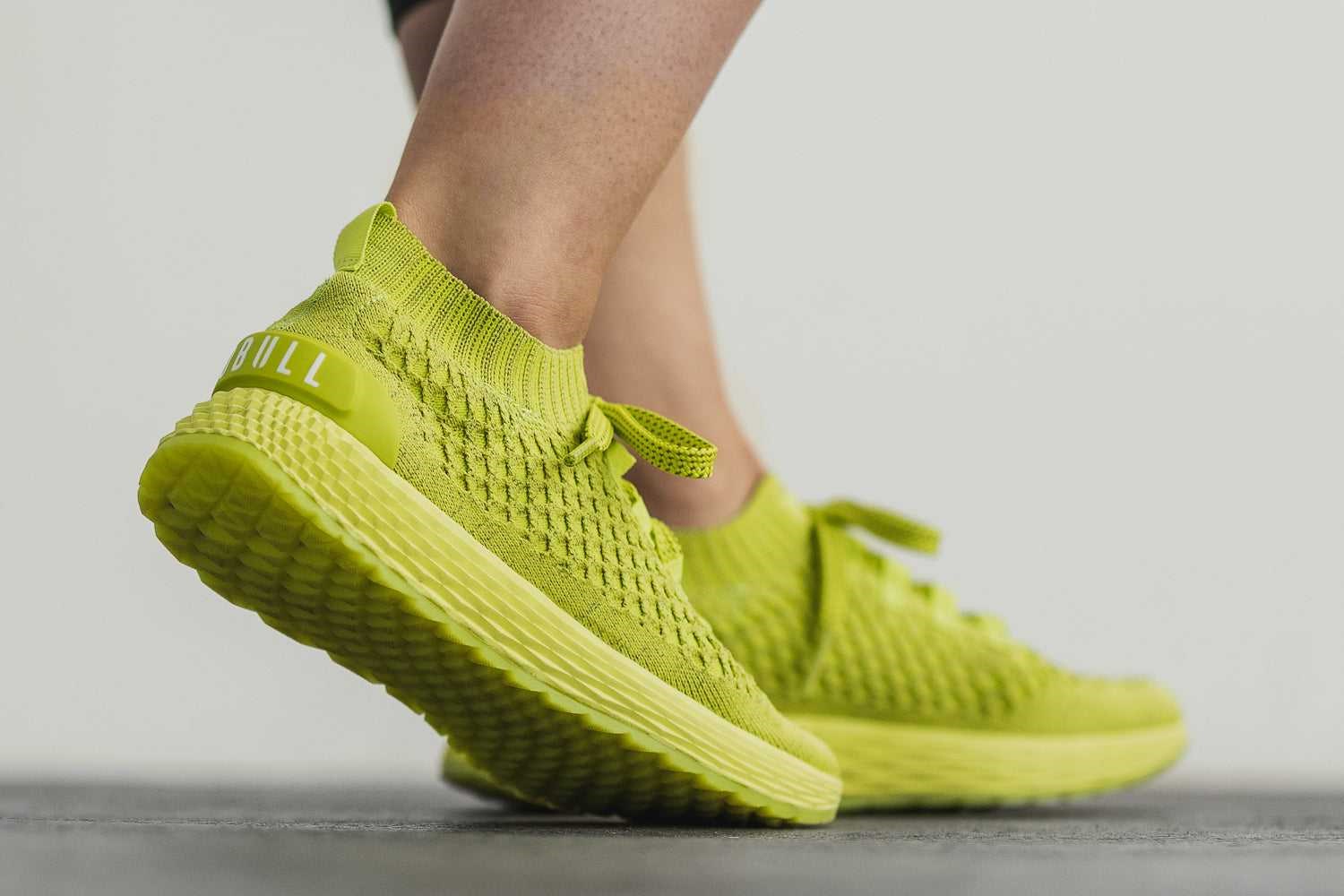 Nobull Knit Runner Knit Neon Lime Reflective | 1785-OGJHK