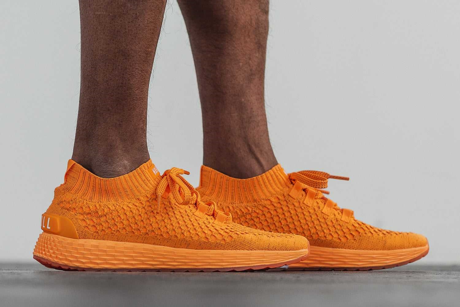 Nobull Knit Runner Knit Neon Orange Reflective | 2307-AFNEO