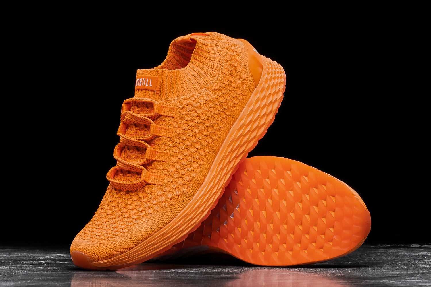 Nobull Knit Runner Knit Neon Orange Reflective | 2307-AFNEO